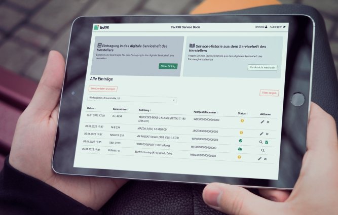 TecRMI La saisie rapide et facile du carnet d'entretien numérique